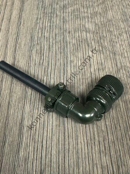 HZ CONNECTORS MS3108F 10SL-4S 2 Pin Metal Kasa 90° Açılı Kablo Tipi Dişi Askeri Konnektör