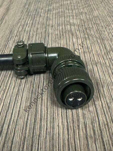 HZ CONNECTORS MS3108F 10SL-4S 2 Pin Metal Kasa 90° Açılı Kablo Tipi Dişi Askeri Konnektör