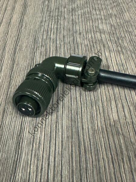 HZ CONNECTORS MS3108F 10SL-4S 2 Pin Metal Kasa 90° Açılı Kablo Tipi Dişi Askeri Konnektör