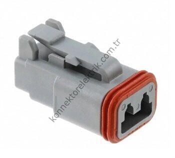 TE CONNECTIVITY DT06-2S 2 Pin Dişi Kontaklı Kablo Tipi Deutsch Konnektör