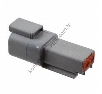 TE CONNECTIVITY DT04-2P 2 Pin Erkek Kontaklı Kablo Tipi Deutsch Konnektör