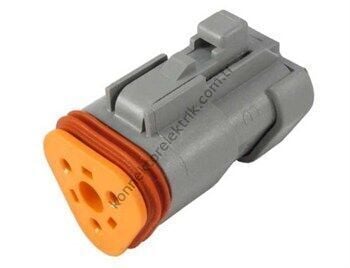 TE CONNECTIVITY DT06-3S 3 Pin Dişi Kontaklı Kablo Tipi Deutsch Konnektör