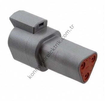 TE CONNECTIVITY DT04-3P 3 Pin Erkek Kontaklı Kablo Tipi Deutsch Konnektör