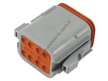 TE CONNECTIVITY DT06-8S 8 Pin Dişi Kontaklı Kablo Tipi Deutsch Konnektör