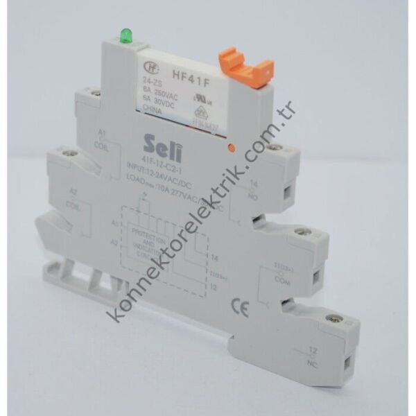SELİ 41F-1Z-C2-1 Slim Röle + Soket