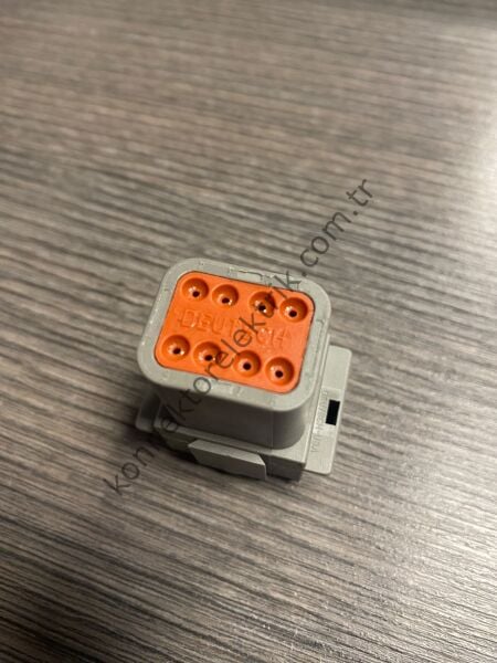 TE CONNECTIVITY DT04-8P 8 Pin Erkek Kontaklı Kablo Tipi Deutsch Konnektör