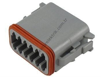 TE CONNECTIVITY DT06-12S 12 Pin Dişi Kontaklı Kablo Tipi Deutsch Konnektör