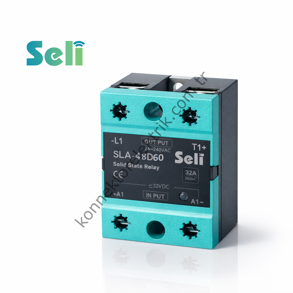 SELİ DC Giriş AC Çıkış Monofaze 1 x 60A SSR