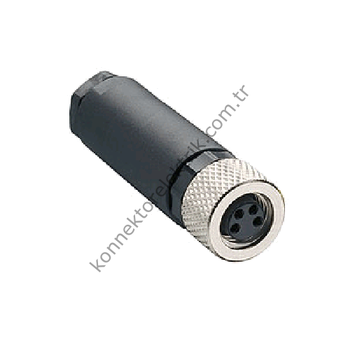 SELİ M8 4 Pin Dişi Kablo Tipi Seyyar Konnektör