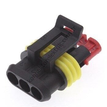 TE CONNECTIVITY Superseal 282087-1 3 Pin Dişi Kontaklı Kablo Tipi Konnektör