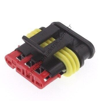 TE CONNECTIVITY SFML-4S 4 Pin Dişi Kontaklı Kablo Tipi Konnektör