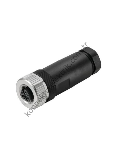 SELİ M12 5 Pin Dişi Kablo Tipi Seyyar Konnektör