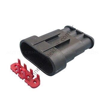 TE CONNECTIVITY Superseal 282106-1 4 Pin Erkek Kontaklı Kablo Tipi Konnektör