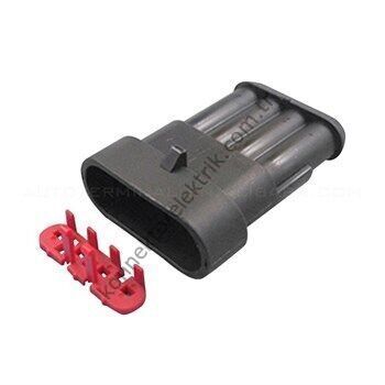 TE CONNECTIVITY Superseal 282106-1 4 Pin Erkek Kontaklı Kablo Tipi Konnektör