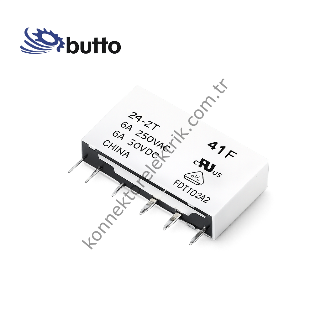 BUTTO 41F/024 PLC-024R  24V DC Slim Röle