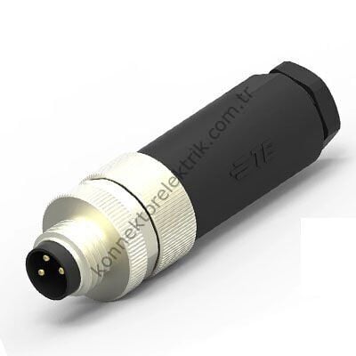 SELİ M8  3 Pin Erkek Kablo Tipi Seyyar Konnektör