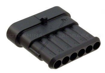 TE CONNECTIVITY Superseal 282108-1 6 Pin Erkek Kontaklı Kablo Tipi Konnektör