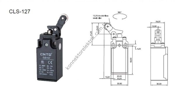 CNTD CLS-127 Serisi Plastik Gövde Limit Switch