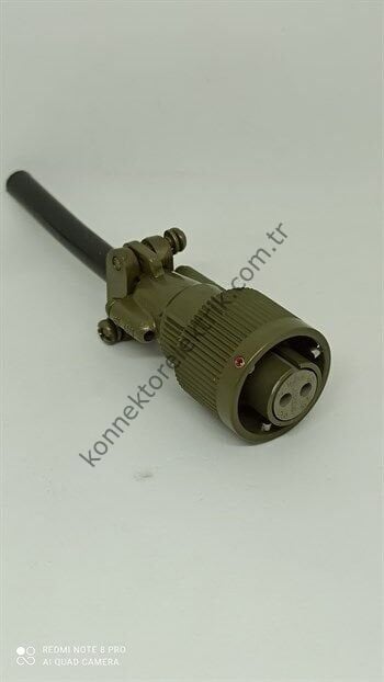 KUKDONG MS3106F Metal Kasa 12S-3S 2 Pin Kablo Tipi Dişi Askeri Konnektör