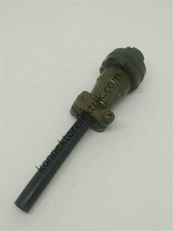 KUKDONG MS3106F Metal Kasa 12S-3S 2 Pin Kablo Tipi Dişi Askeri Konnektör