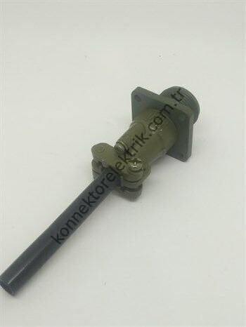 KUKDONG MS3100E 12S-3P 2 Pin Metal Kasa Karşıt Kablo Tipi Erkek Askeri Konnektör