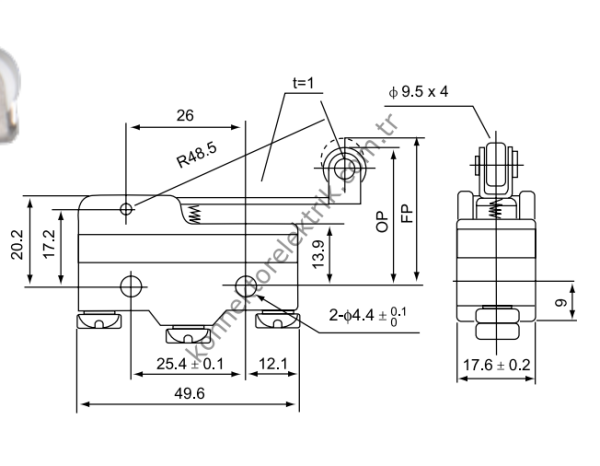 CNTD CM-1703N Mikro Limit Switch