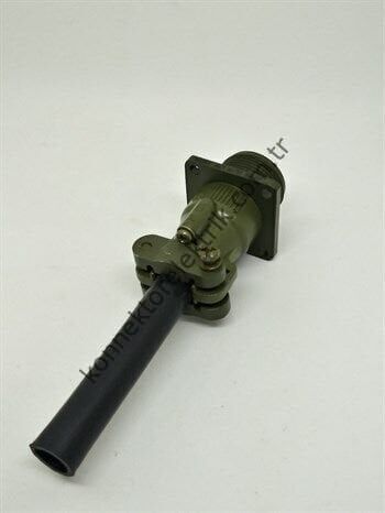 KUKDONG MS3100E 14S-9P 2 Pin Metal Kasa Karşıt Kablo Tipi Erkek Askeri Konnektör