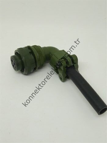 HZ CONNECTORS MS3108F 14S-7S 3 Pin 90° Açılı Kablo Tipi Dişi Askeri Konnektör