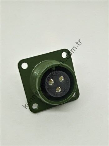 HZ CONNECTORS MS3102E 14S-7S 3 Pin Metal Kasa Panel Tipi Dişi Askeri Konnektör