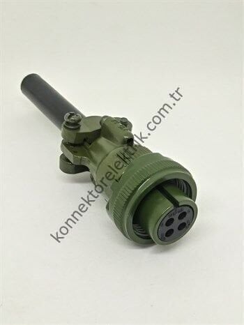 HZ CONNECTORS MS3106F 14S-2S 4 Pin Metal Kasa Kablo Tipi Dişi Askeri Konnektör