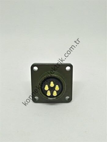 HZ CONNECTORS MS3102E 14S-5S 5 Pin Panel Tipi Dişi Askeri Konnektör