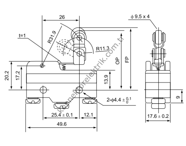 CNTD CM-1743N Mikro Limit Switch
