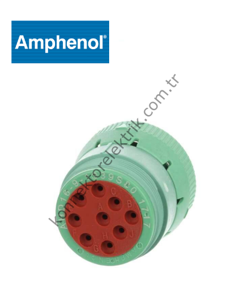 AMPHENOL AHD16-9-1939S80 9 PİNLİ KABLO TİPİ DİŞİ KONNEKTÖR