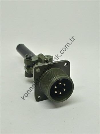 KUKDONG MS3100E 14S-6P 6 Pin Metal Kasa Karşıt Kablo Tipi Erkek Askeri Konnektör