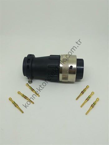 ITT CANNON TR1807PMS1NB 7 Pinli Metal Kasa Kablo Tipi Erkek Konnektör