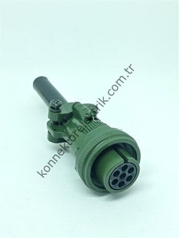 KUKDONG MS3106F 14SA-7S 7 Pin Metal Kasa Kablo Tipi Dişi Askeri Konnektör