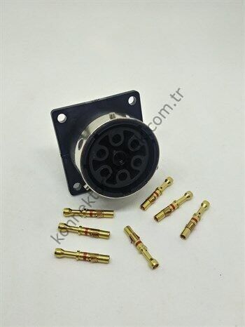 ITT CANNON TR1807RFS1NB 7 Pin Metal Kasa Panel Tipi Dişi Konnektör