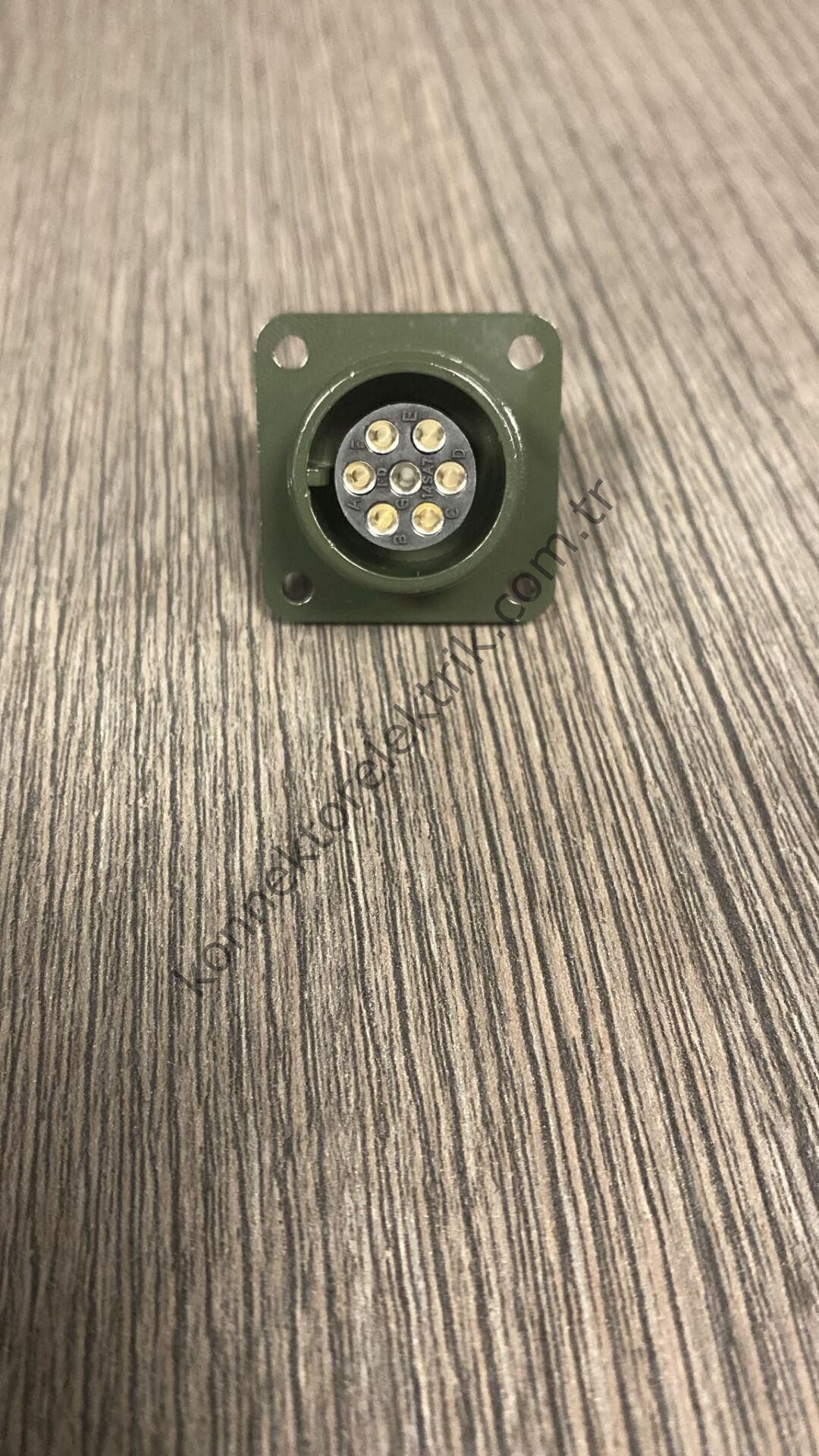 KUKDONG MS3102E 14SA-7S 7 Pin Metal Kasa Panel Tipi Dişi Askeri Konnektör
