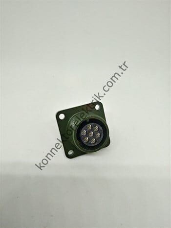 KUKDONG MS3102E 14SA-7S 7 Pin Metal Kasa Panel Tipi Dişi Askeri Konnektör