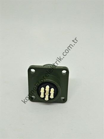 KUKDONG MS3102E 14SA-7P 7 Pin Metal Kasa Panel Tipi Erkek Askeri Konnektör