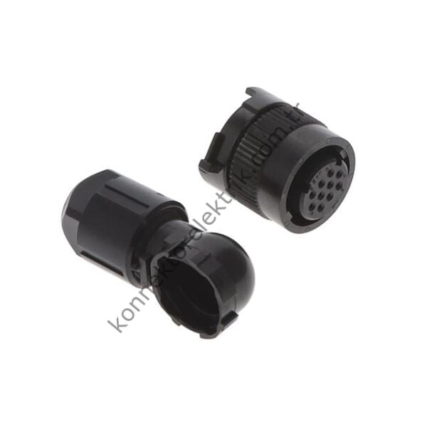 JN1 90° AÇILI 10 PİNLİ KABLO TİPİ DİŞİ KONNEKTÖR