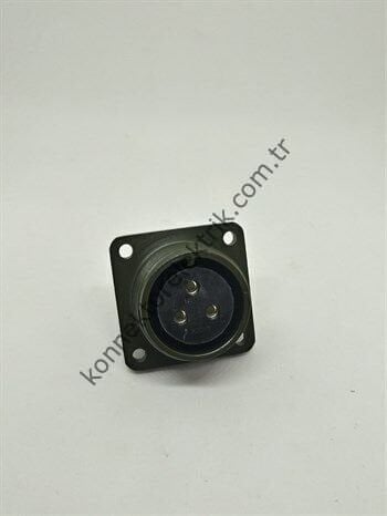 KUKDONG MS3102E 16S-5S 3 Pin Metal Kasa Panel Tipi Dişi Askeri Konnektör