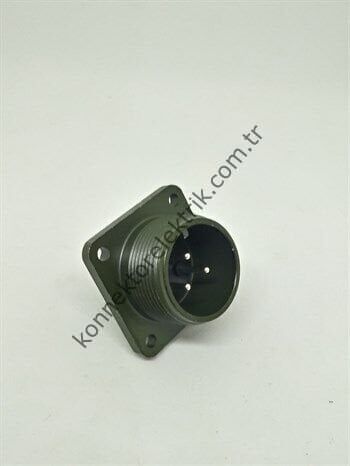 KUKDONG MS3102E 16S-5P 3 Pin Metal Kasa Panel Tipi Erkek Askeri Konnektör