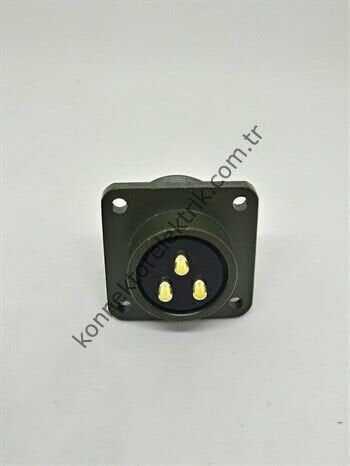 KUKDONG MS3102E 16S-5P 3 Pin Metal Kasa Panel Tipi Erkek Askeri Konnektör