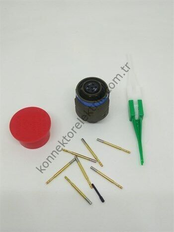 AMPHENOL D38999/26WA35SN (MIL-DTL) 6 Pinli Kablo Tipi Dişi Askeri Konnektör