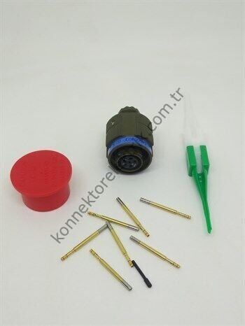 AMPHENOL D38999/26WA35SN (MIL-DTL) 6 Pin Kablo Tipi Dişi Askeri Konnektör