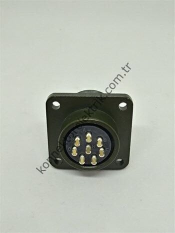 KUKDONG MS3102E 16S-01P 8 Pin Metal Kasa Panel Tipi Erkek Askeri Konnektör