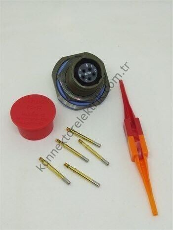 AMPHENOL D38999/24WB5SN MIL-DTL-38999 Panel Tipi Dişi Askeri Konnektör