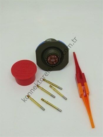 AMPHENOL D38999/24WB5SN MIL-DTL-38999 Panel Tipi Dişi Askeri Konnektör