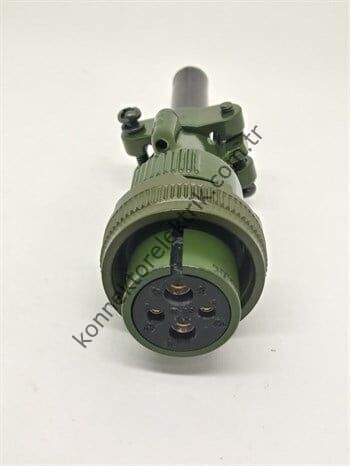 KUKDONG MS3106F 16-9S 4 Pin (2+2) Metal Kasa Kablo Tipi Dişi Askeri Konnektör